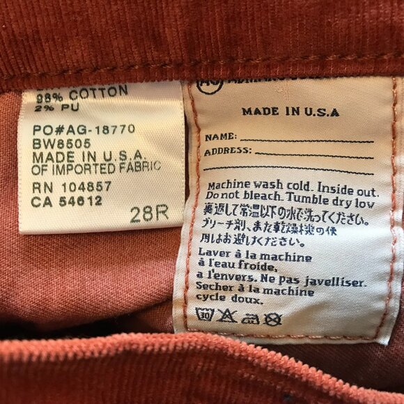 Anthropologie | AG Stevie Corduroy Pants in Burnt Orange - Picture 11 of 13